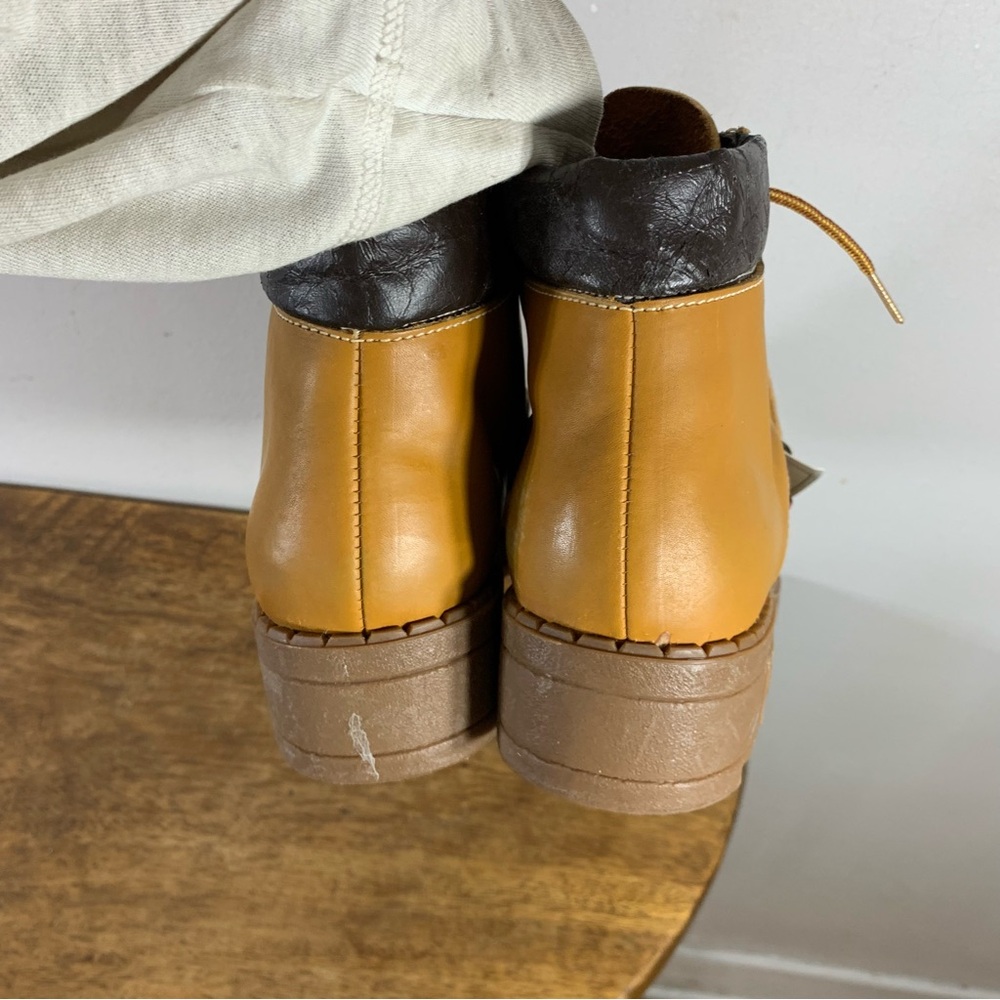 Women's Yellow Ankle Boots - Picture 6 of 14